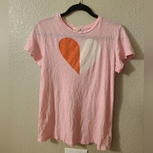 Sundry Pink Heart Tshirt Size 3